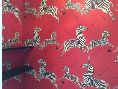 Bathroom Zebra Wallpaper